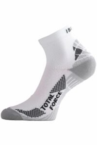 Lasting RTF 008 bílé běžecké ponožky Velikost: (34-37) S