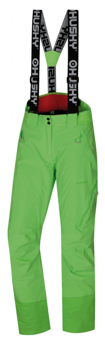 Husky Dámské lyžařské kalhoty  Mitaly L neonově zelená Velikost: L