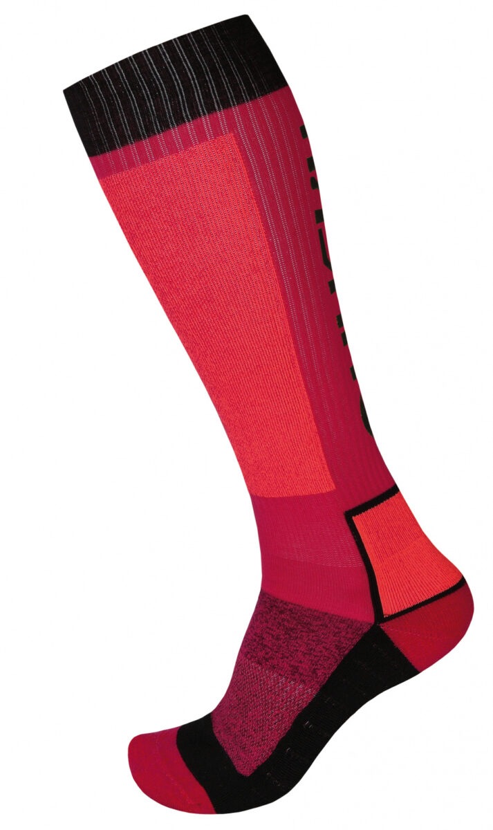 Husky Ponožky Snow Wool růžová/černá Velikost: M (36-40)
