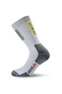Lasting EXT 800 šedé trekingové ponožky Velikost: (34-37) S