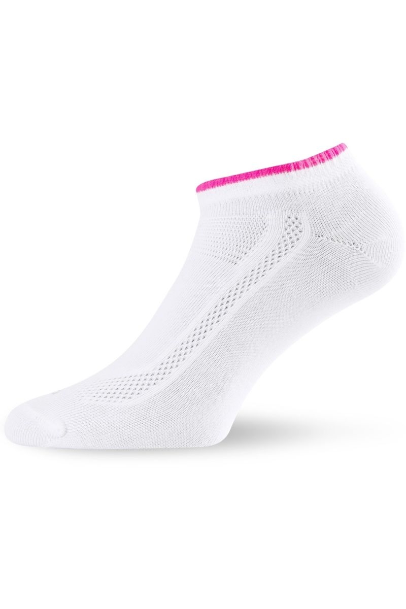 Lasting ARA-2pár bavlněné ponožky 003 bílá Velikost: (38-41) M