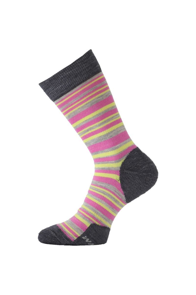Lasting WWL merino ponožky růžové Velikost: (42-45) L