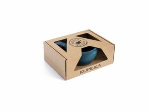 Kupilka dárková sada KUKSA 210 ml + talíř + čajová lžička - Blueberry (BLUE)