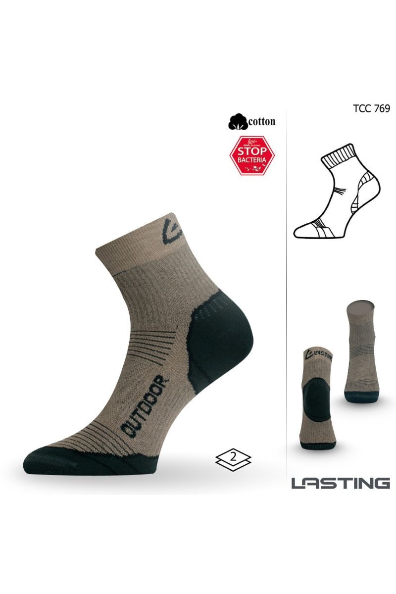 Lasting TCC 769 béžová funkční ponožky Velikost: (34-37) S