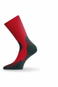 Lasting TCL 308 červená trekingová ponožka Velikost: (34-37) S