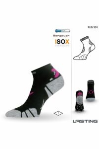 Lasting RUN 904 černá běžecké ponožky Velikost: (42-45) L
