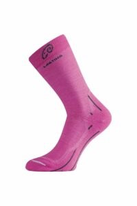 Lasting WHI 408 růžová merino ponožky Velikost: (34-37) S