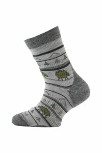 Lasting dětské merino ponožky TJL šedé Velikost: (34-37) S