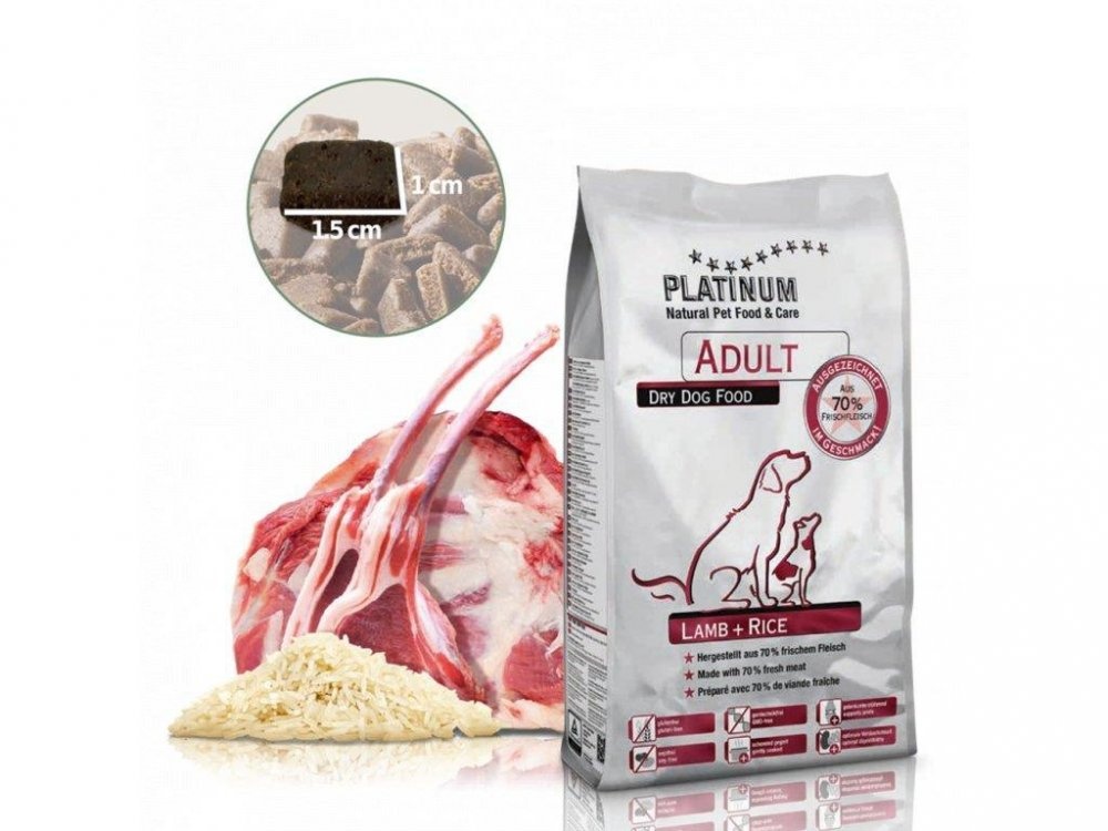 Platinum Natural Lamb & Rice - JEHNĚČÍ S RÝŽÍ 5 kg