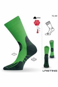 Lasting TCL 608 zelená trekingová ponožka Velikost: (46-49) XL