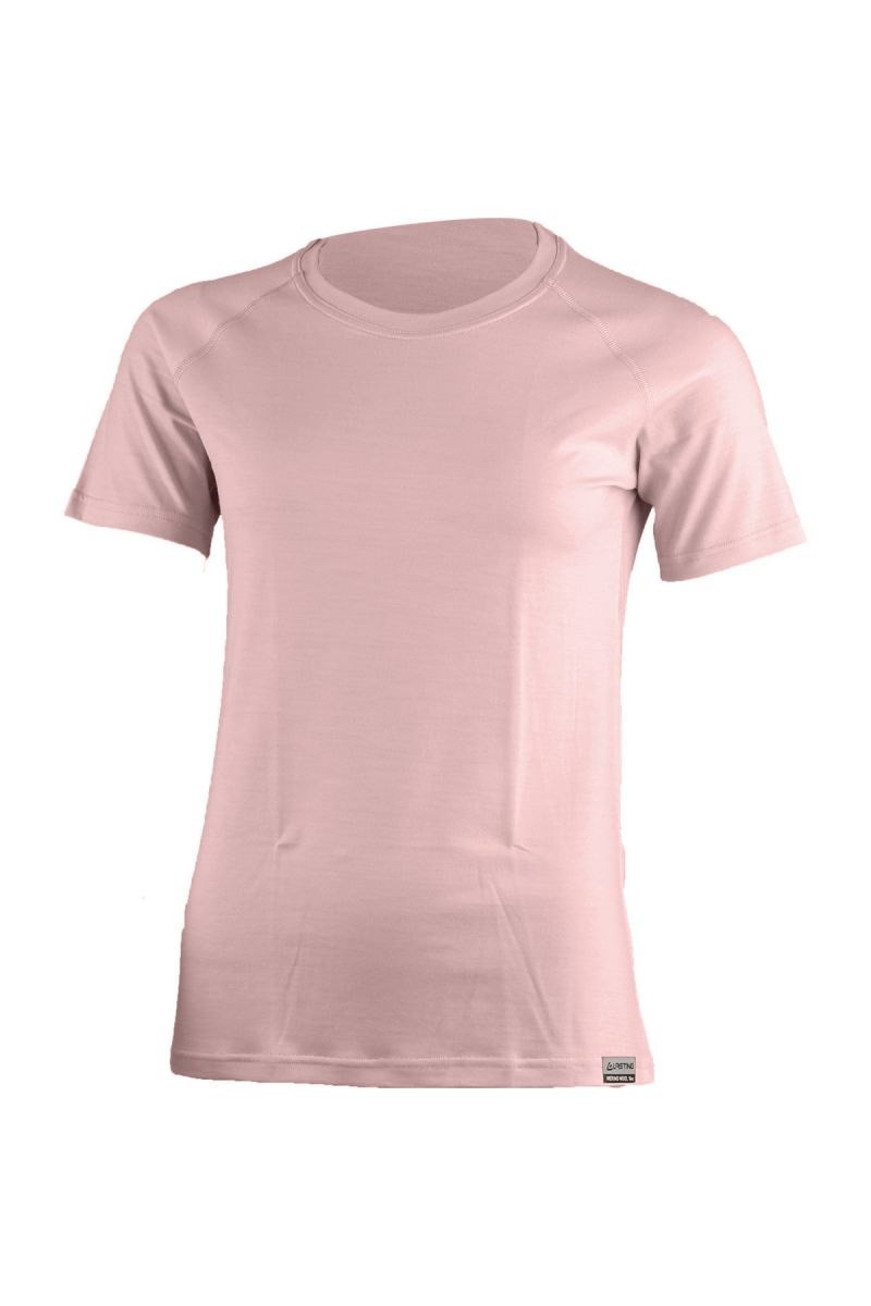 Lasting dámské merino triko ALEA růžová Velikost: M