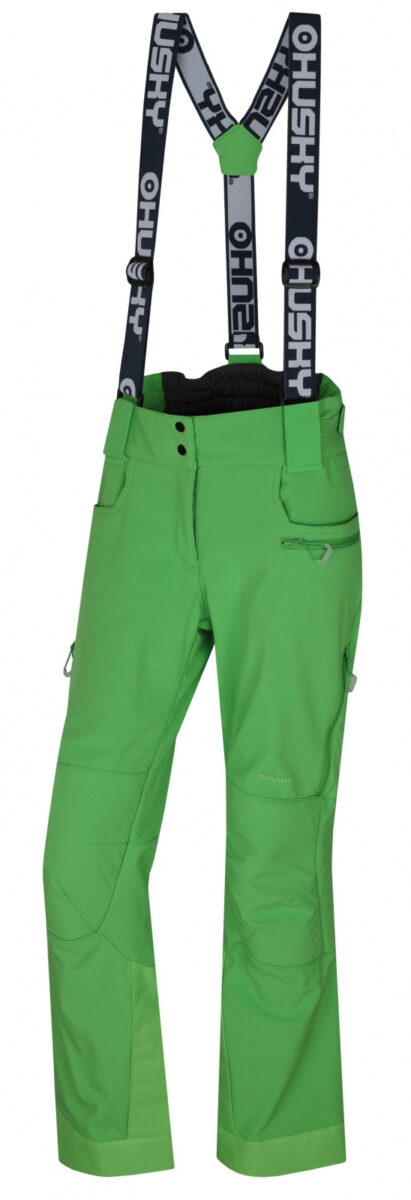 Husky Dámské lyžařské kalhoty  Galti L zelená Velikost: XL
