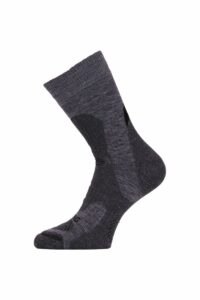 Lasting TRP 889 šedá středně silná trekingová ponožka Velikost: (46-49) XL