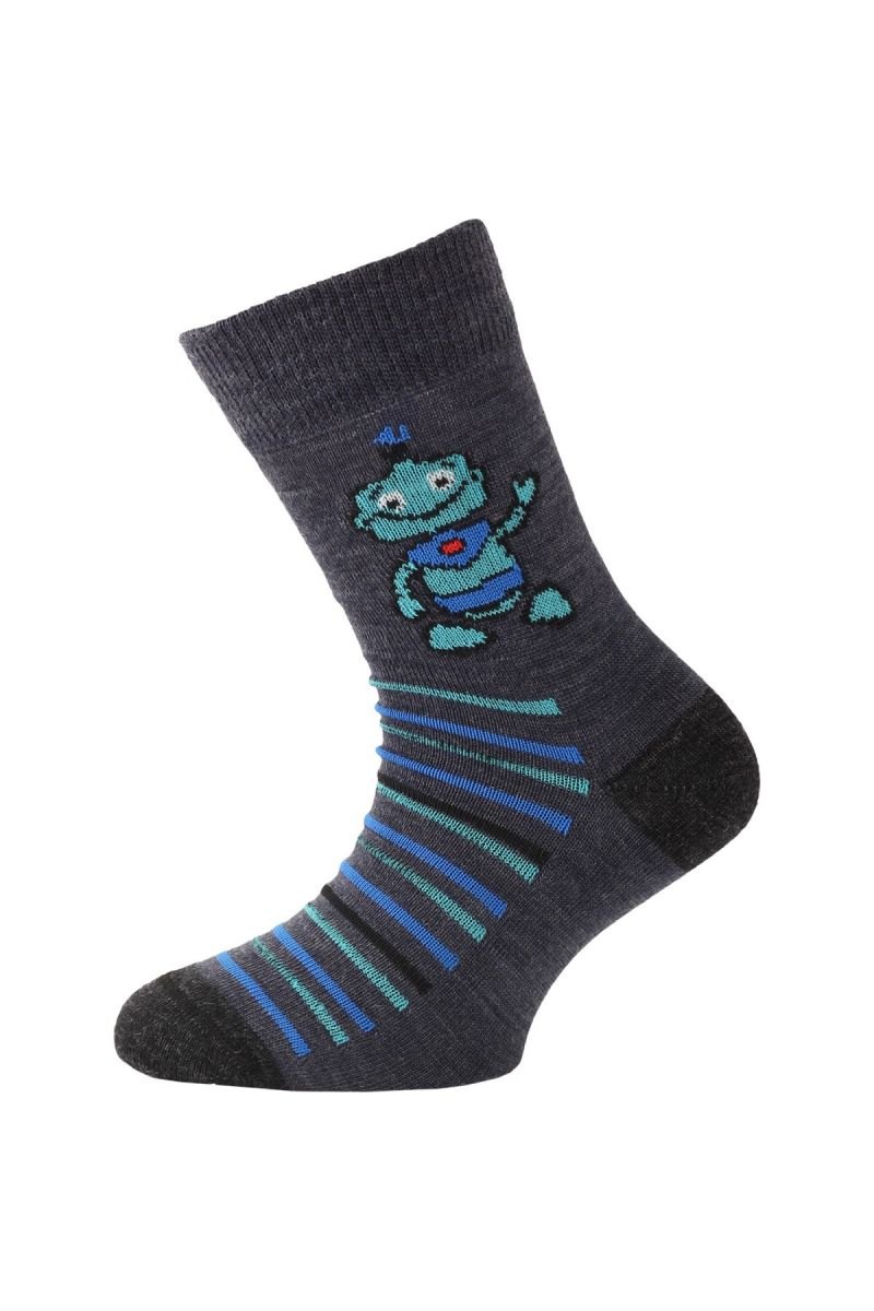 Lasting dětské merino ponožky TJB modré Velikost: (29-33) XS