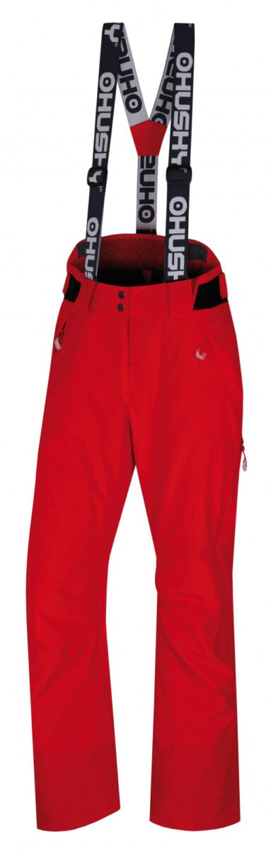 Husky Dámské lyžařské kalhoty  Mitaly L červená Velikost: XL