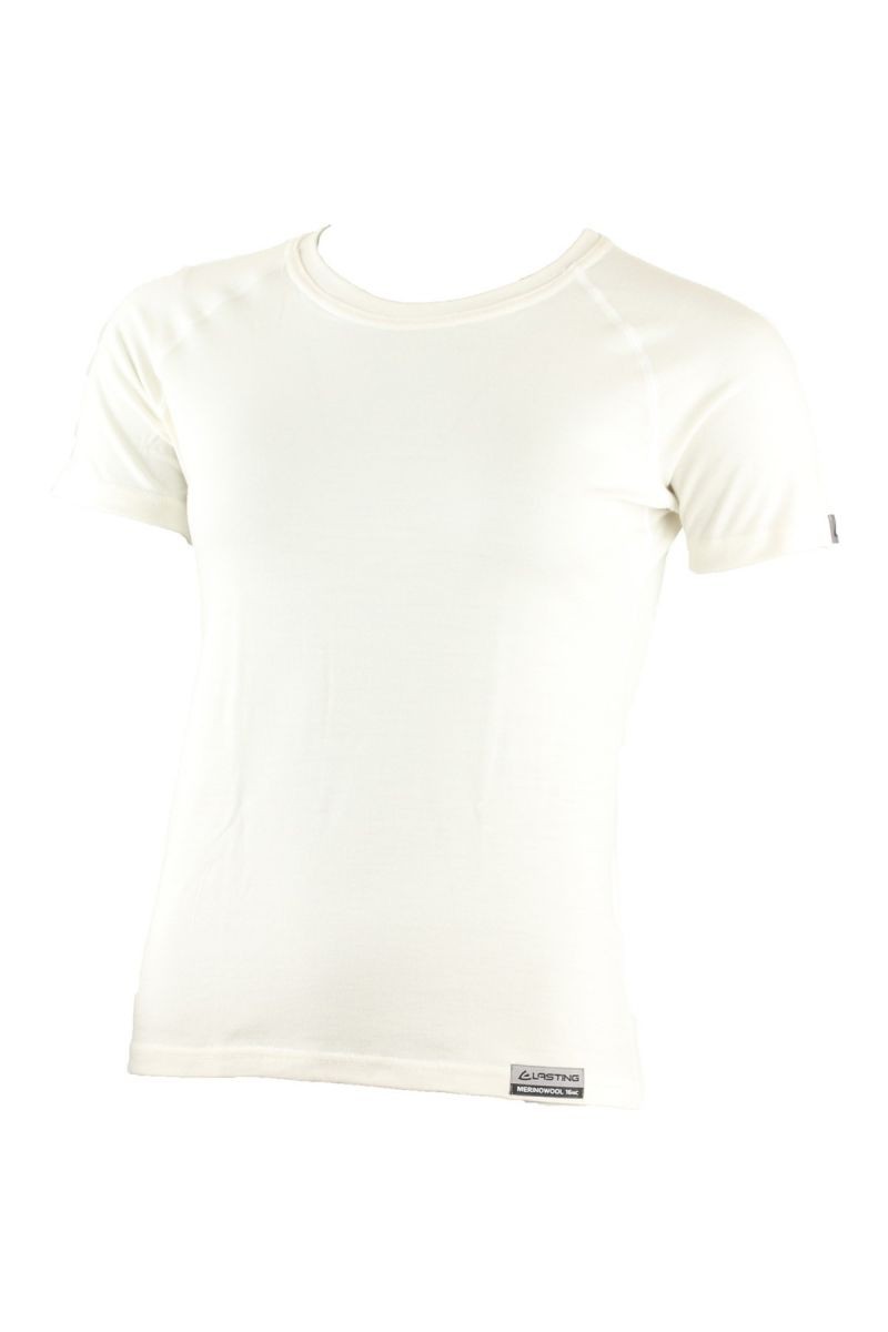 Lasting dámské merino triko ALEA bílé Velikost: XL