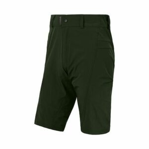 SENSOR HELIUM pánské kalhoty s cyklovložkou krátké volné olive green Velikost: XL