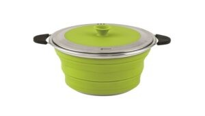 Hrnec s poklicí Outwell Collaps 2.5L Lime Green
