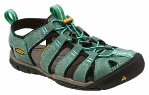 Keen CLEARWATER CNX LEATHER WOMEN mineral blue/yellow Velikost: 41