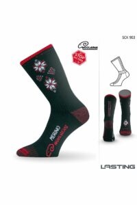 Lasting SCK 903 černá Lyžařské ponožky Velikost: (46-49) XL