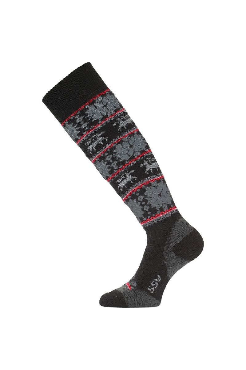 Lasting SSW 903 černá merino ponožky lyžařské Velikost: (34-37) S