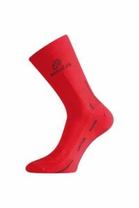 Lasting WLS 388 červená vlněná ponožka Velikost: (34-37) S