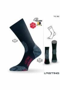 Lasting TXC 900 černá vlněné ponožky Velikost: (42-45) L