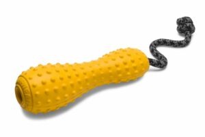 Ruffwear Gourdo™ Odolná hračka z přírodního latexového kaučuku Žlutá S