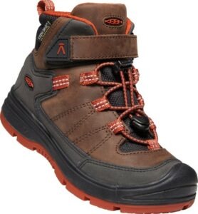 Keen REDWOOD MID WP JR coffee bean/picante Velikost: 34
