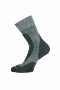 Lasting TKN 800 šedá ponožky celoroční Velikost: (38-41) M