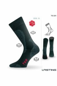 Lasting TKS 834 černá ponožky do zimy Velikost: (46-49) XL