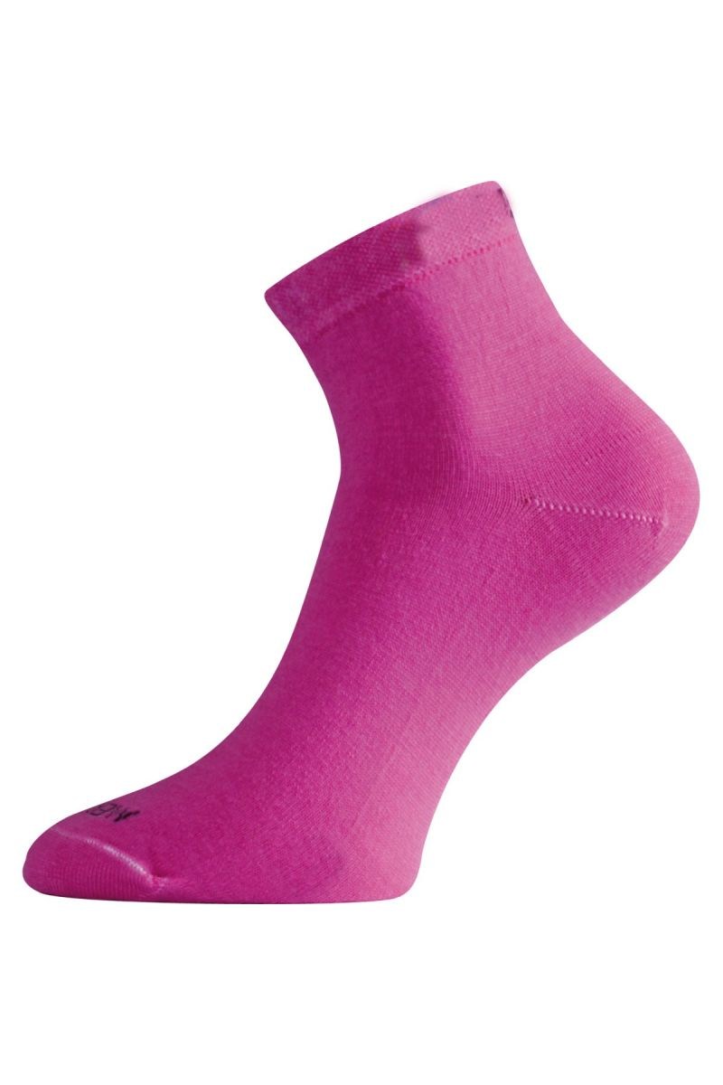 Lasting WAS 498 růžová vlněné ponožky Velikost: (38-41) M