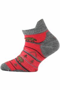 Lasting dětské merino ponožky TJM červené Velikost: (24-28) XXS