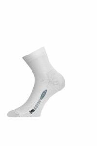 Lasting CXS 001 bílá sportovní trekingová tenká ponožka Velikost: (46-49) XL
