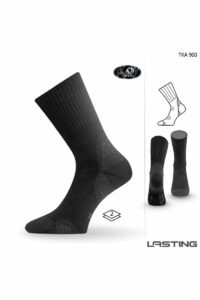 Lasting TKA 900 černá vlněné zimní ponožky Velikost: (46-49) XL