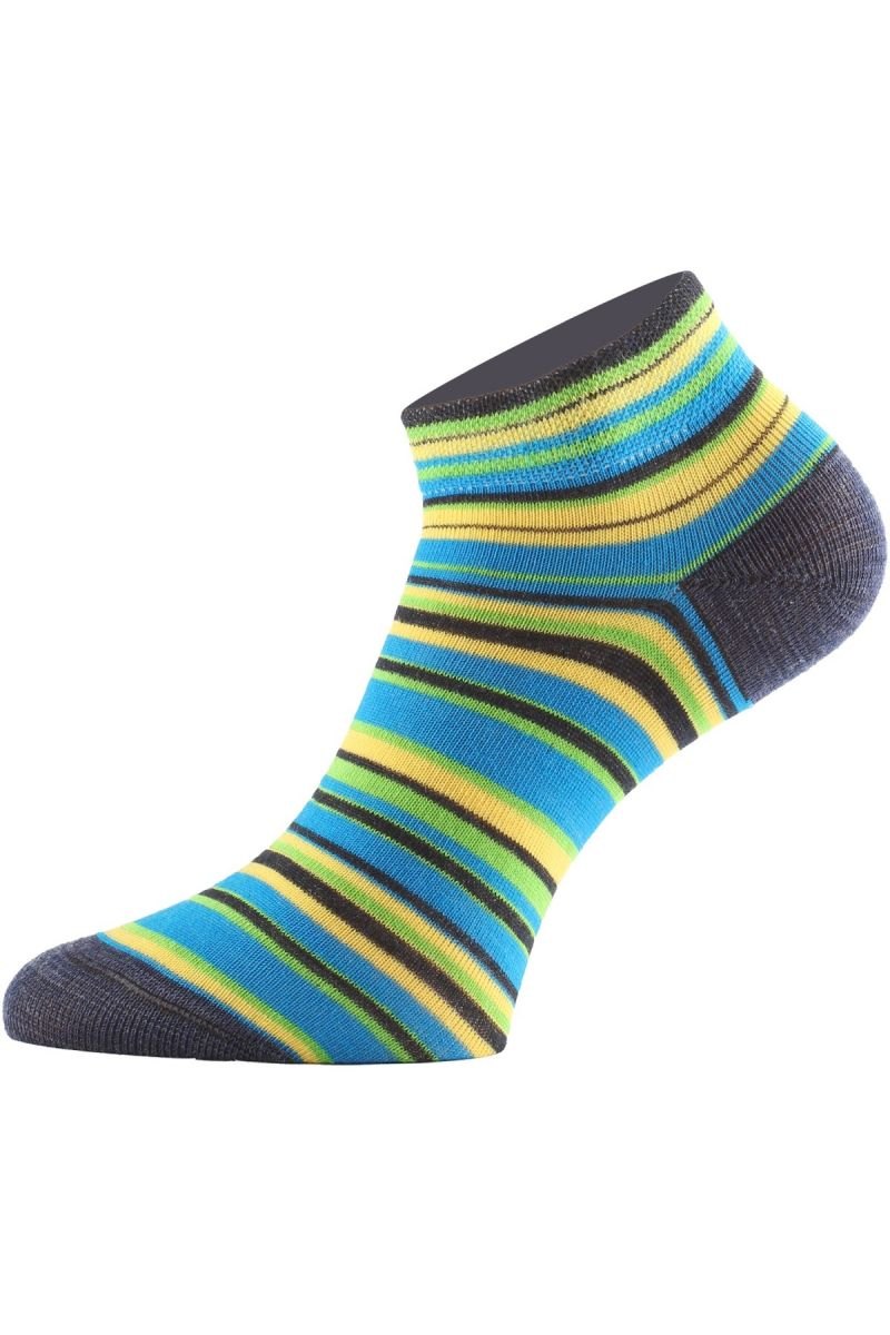 Lasting funkční ponožky DUHA proužkované Velikost: (42-45) L