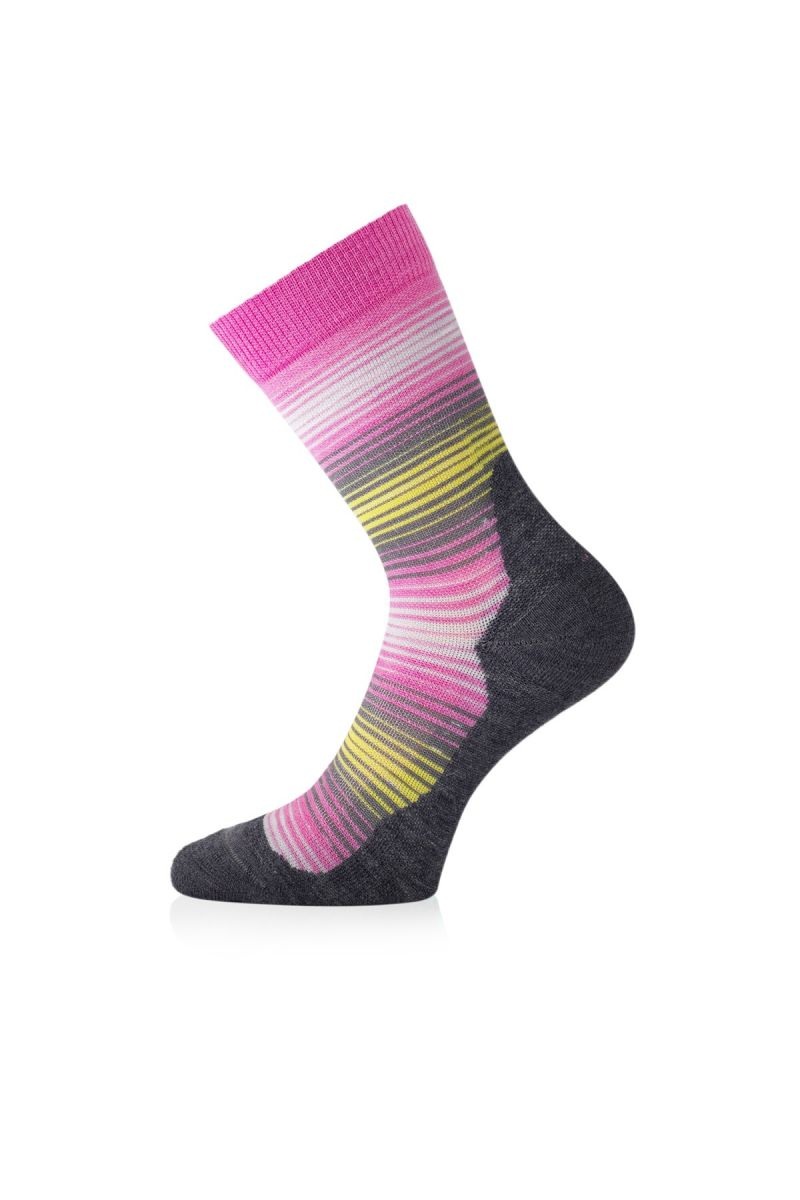 Lasting merino ponožky WLG růžové Velikost: (34-37) S