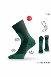 Lasting TKH 620 zelené zimní ponožky z ionty stříbra Velikost: (46-49) XL
