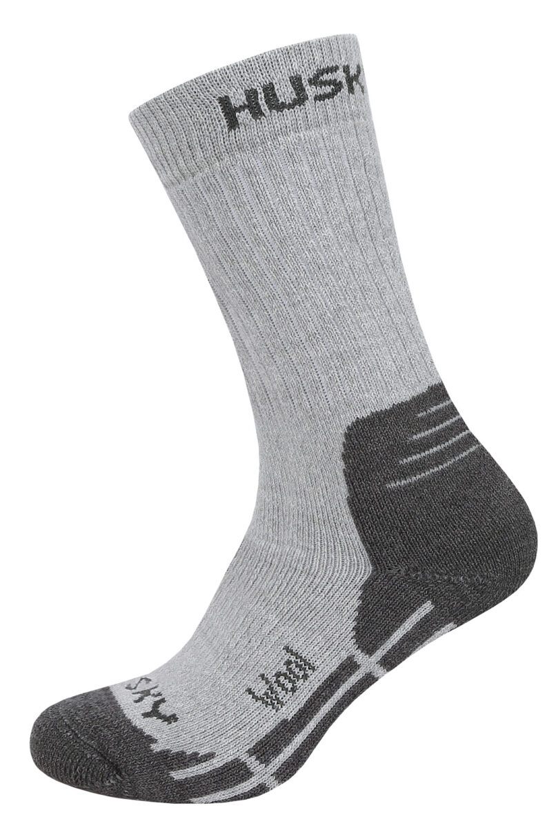 Husky Dětské ponožky All Wool sv. šedá Velikost: 30-32
