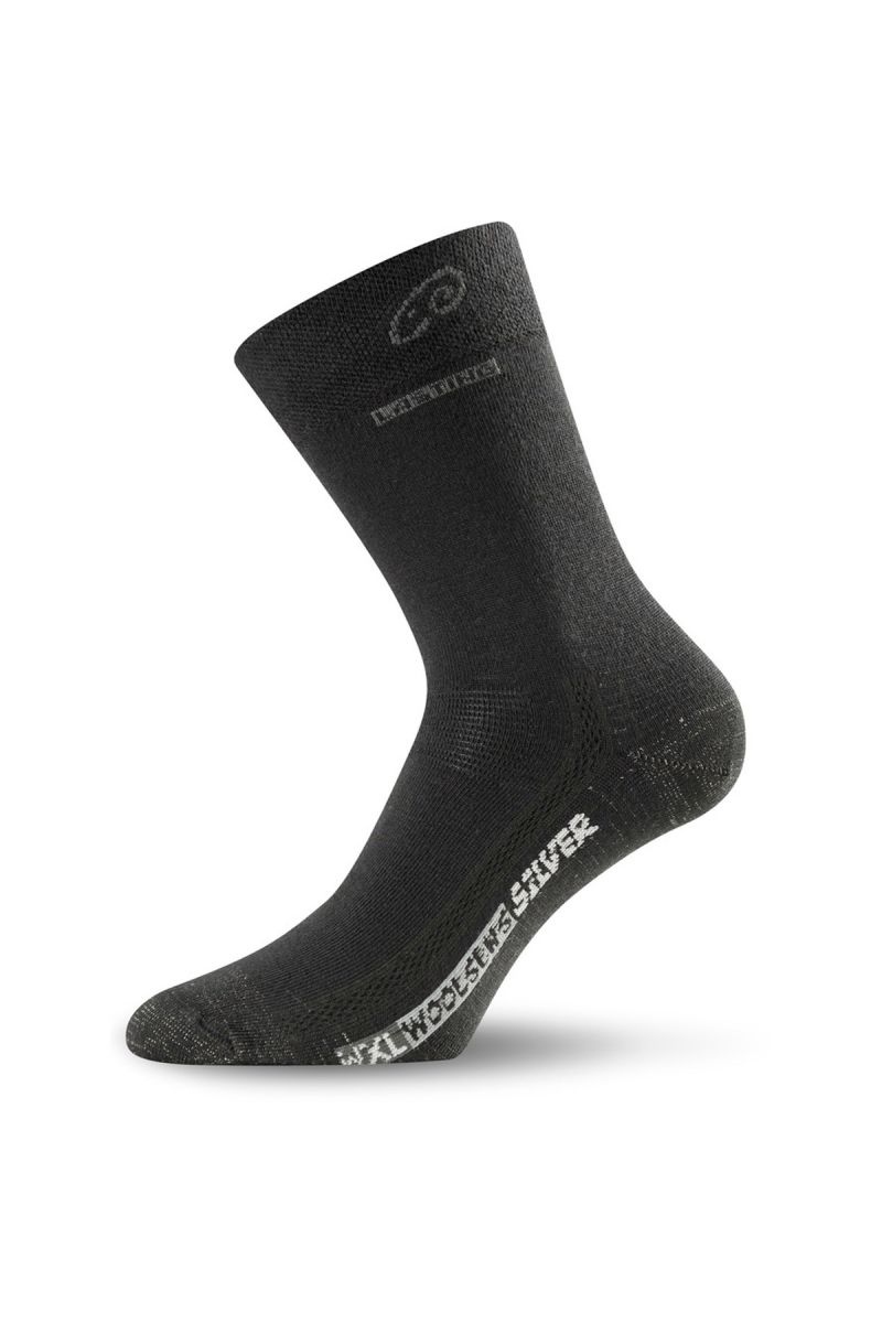 Lasting WXL 900 černá merino ponožky Velikost: (46-49) XL