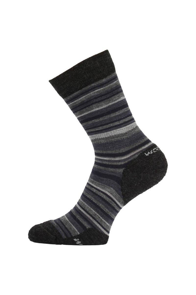 Lasting WPL 805 šedé vlněné ponožky Velikost: (42-45) L