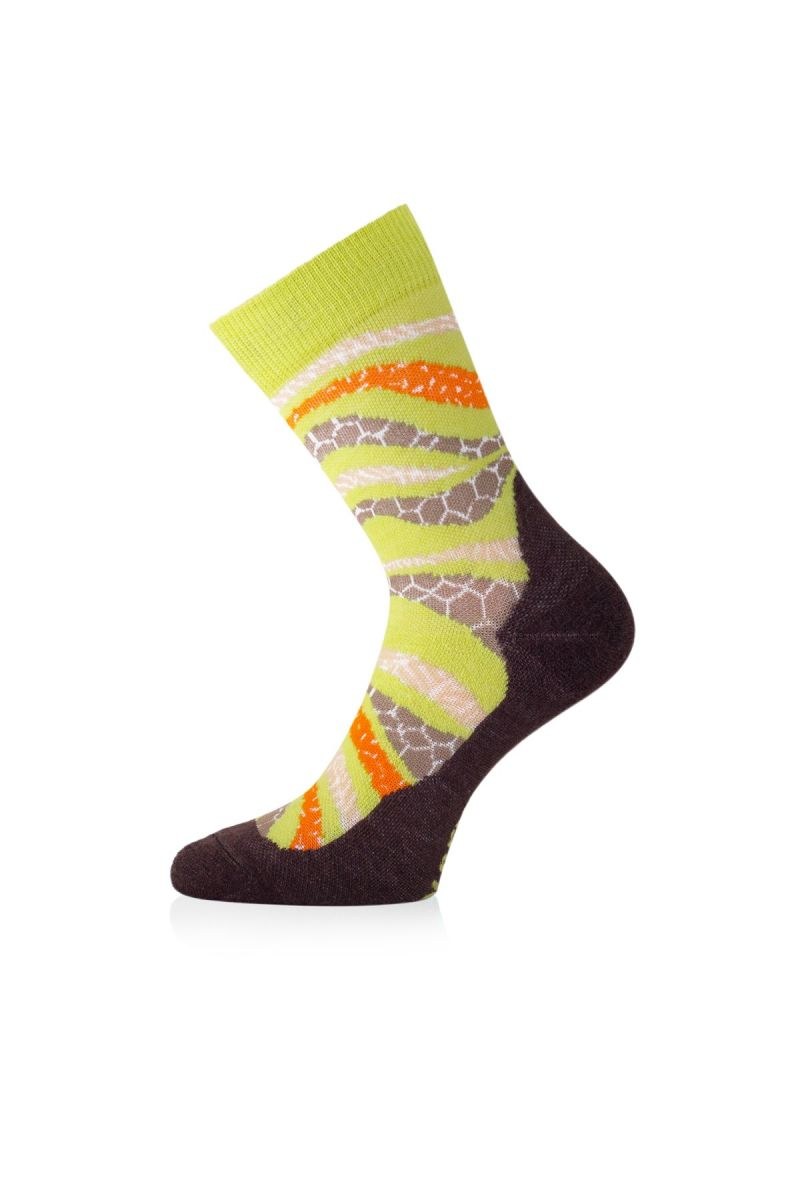 Lasting merino ponožky WLF zelené Velikost: (38-41) M