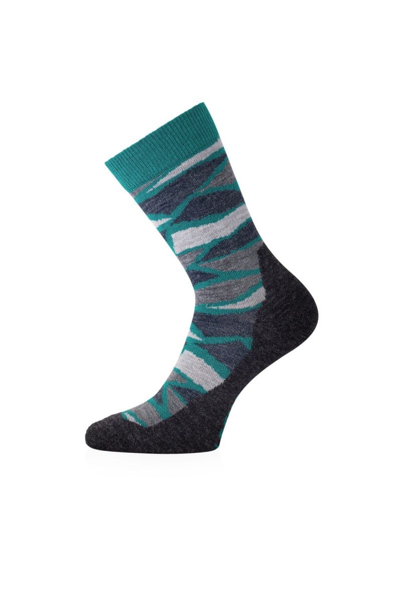 Lasting merino ponožky WLJ 688 zelené Velikost: (34-37) S