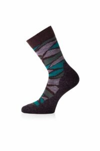 Lasting merino ponožky WLJ hnědé Velikost: (34-37) S