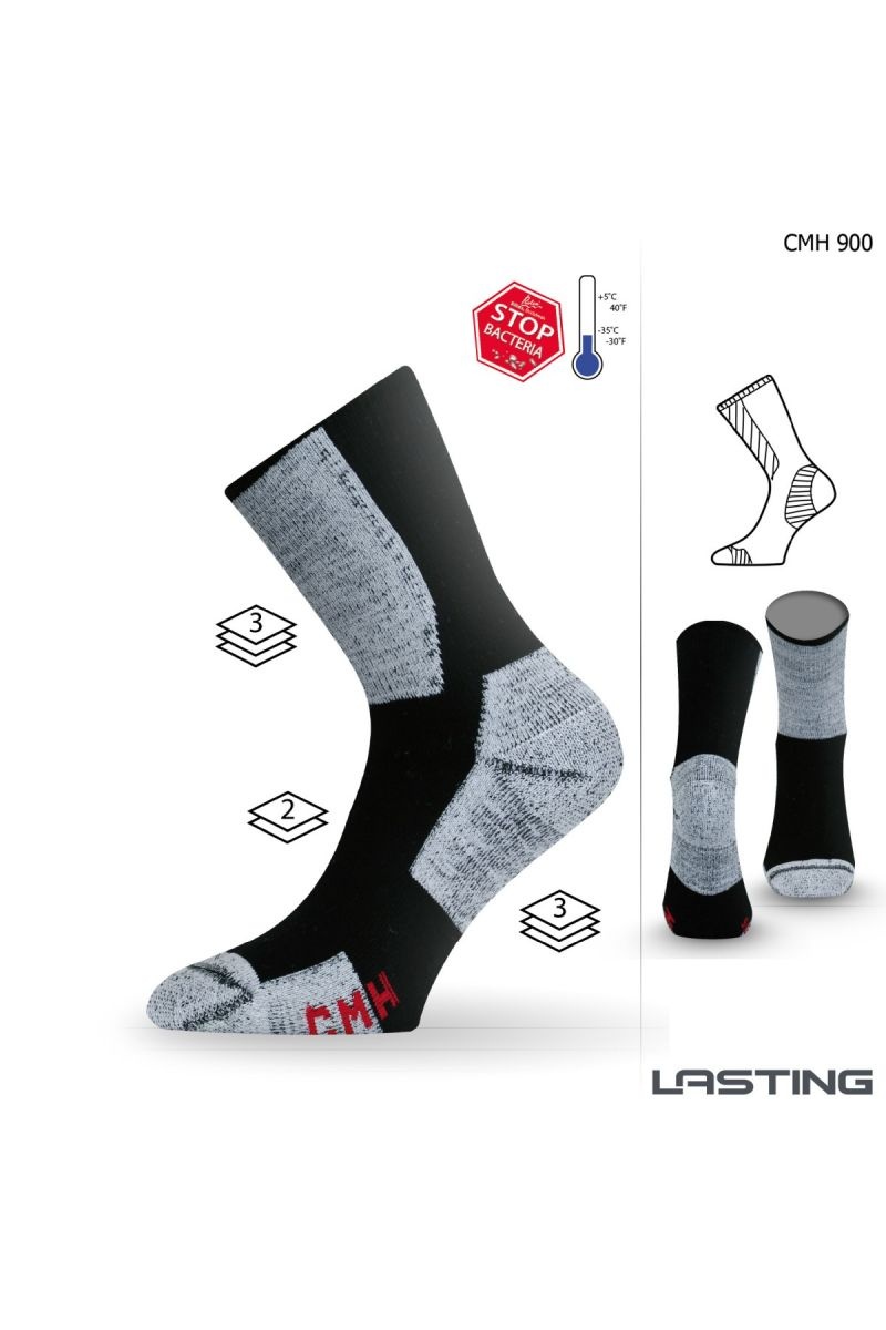 Lasting CMH funkční ponožky černé Velikost: (46-49) XL