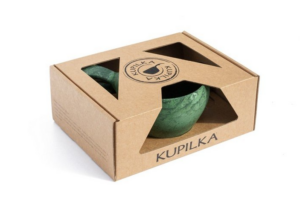 Kupilka KUKSA 370 ml Large + spork 205 SET - Conifer (GREEN)