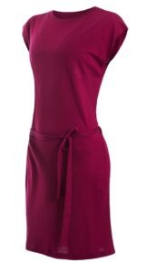 SENSOR MERINO ACTIVE dámské šaty lilla Velikost: XL