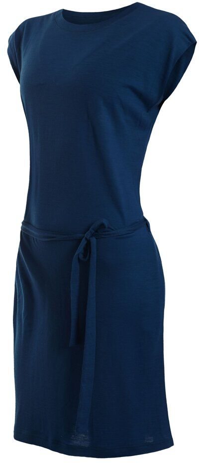 SENSOR MERINO ACTIVE dámské šaty deep blue Velikost: L
