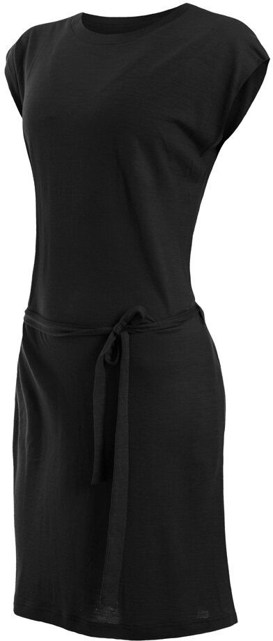 SENSOR MERINO ACTIVE dámské šaty černá Velikost: XL