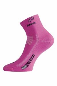 Lasting WKS 499 růžové ponožky z merino vlny Velikost: (34-37) S